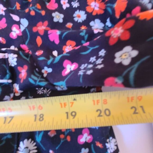 Kate Spade New York Black Mixed Floral Print Pajama Set Medium - Picture 7 of 14